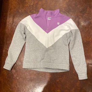 Fila sweatshirt, quarter zip